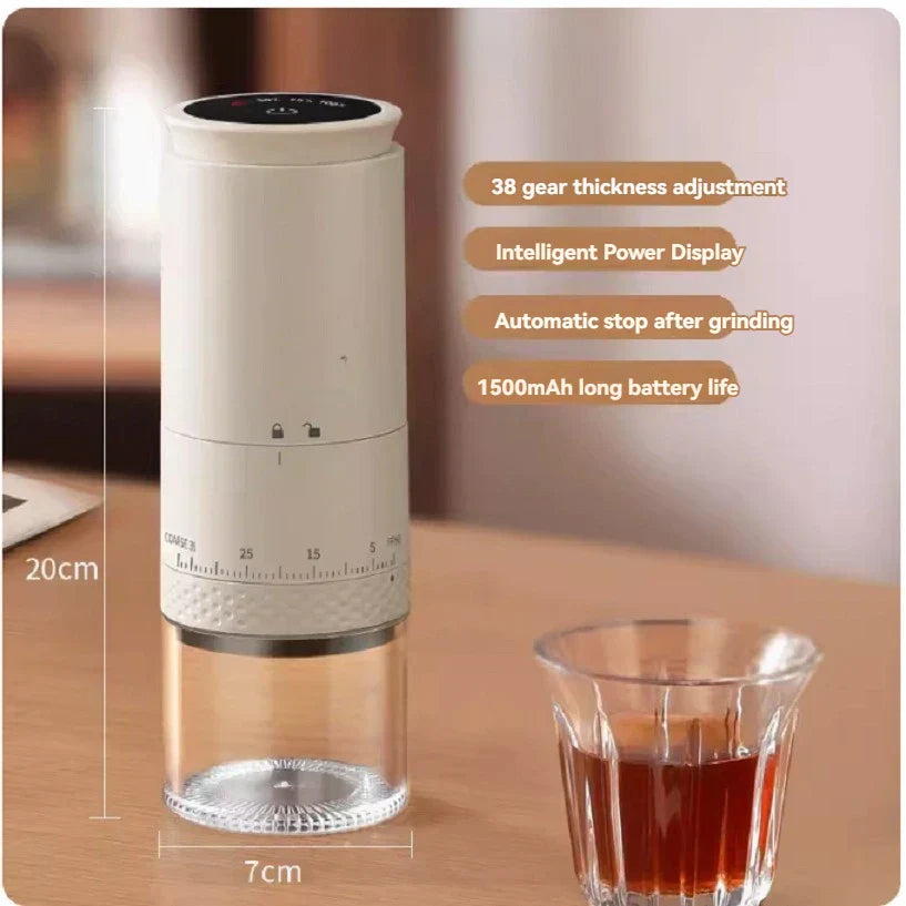 Cafexis | Versatile Rechargeable Electric Coffee Grinder with Adjustable Settings 3