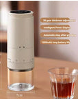 Cafexis | Versatile Rechargeable Electric Coffee Grinder with Adjustable Settings 3