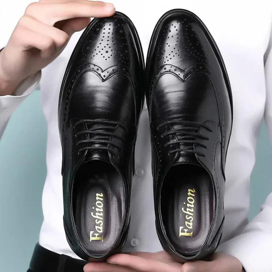Calfskin Charmer | Elegant Comfortable Men's Dress Shoes for All Occasions 0