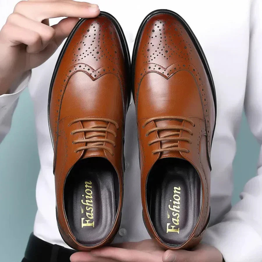 Calfskin Charmer | Elegant Comfortable Men's Dress Shoes for All Occasions 1