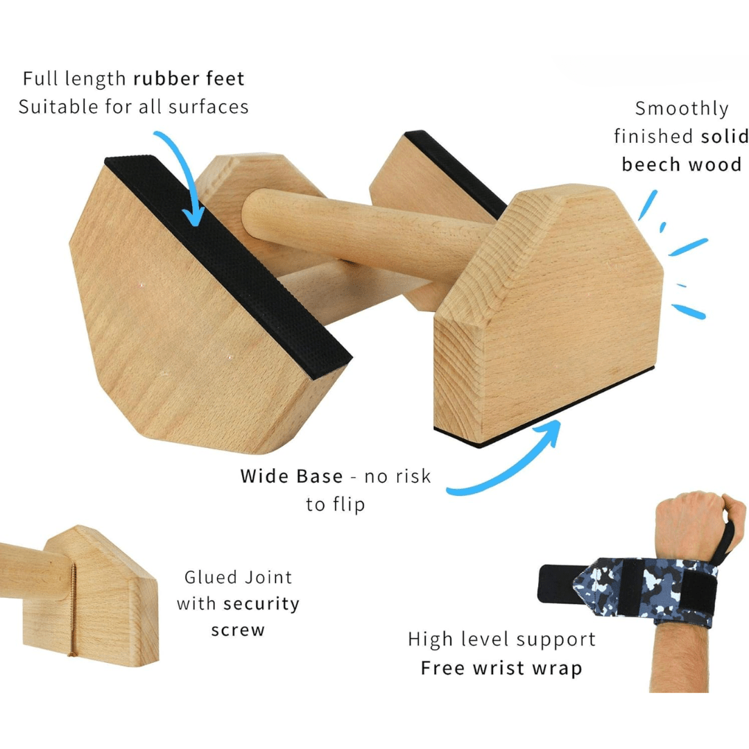 Calisthenix | Wooden Push-Up Bars for Stable and Controlled Bodyweight Training 2