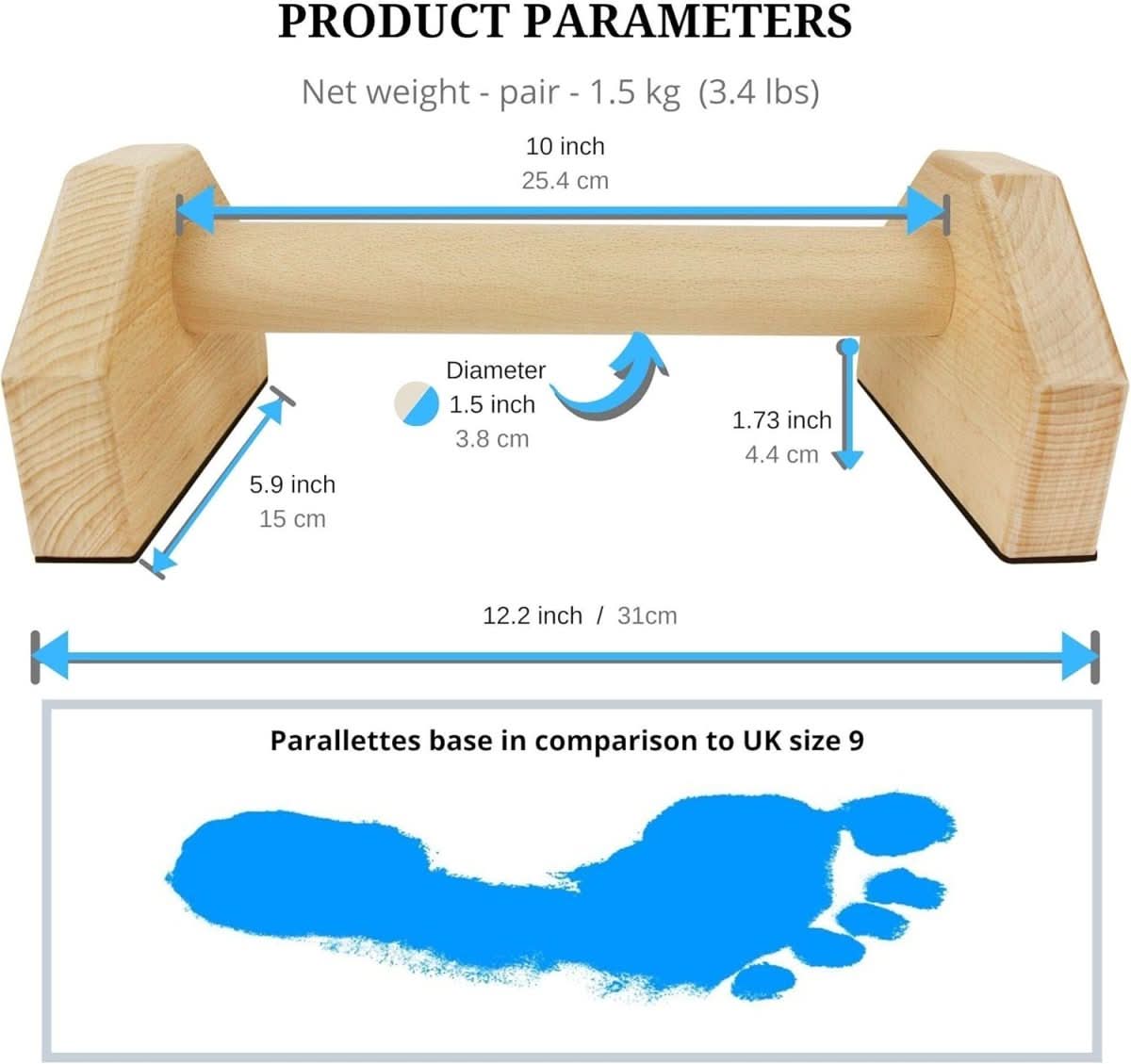 Calisthenix | Wooden Push-Up Bars for Stable and Controlled Bodyweight Training 3