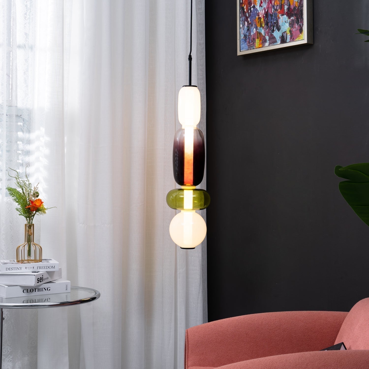 LumiClear – Eleganter Glasanhänger mit transparenter Brillanz