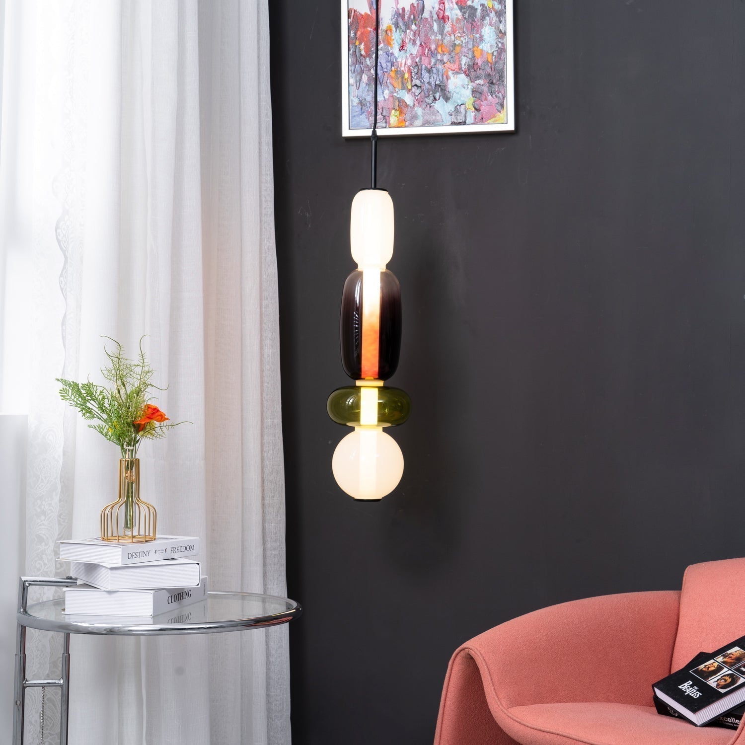 LumiClear – Eleganter Glasanhänger mit transparenter Brillanz