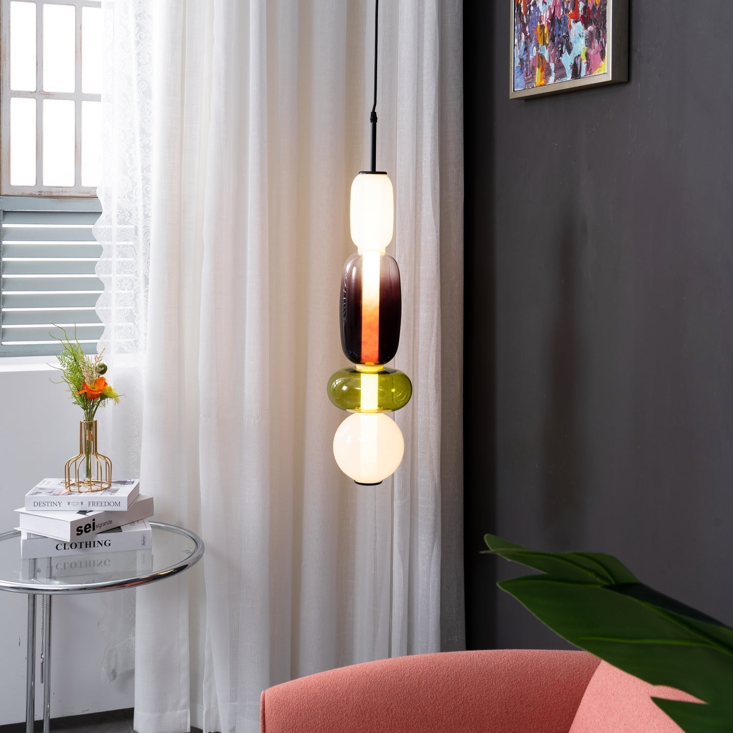 LumiClear – Eleganter Glasanhänger mit transparenter Brillanz