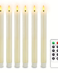 CandleLuxe – 6 LED Taper Candles with Remote for Luxurious Event Lighting 0