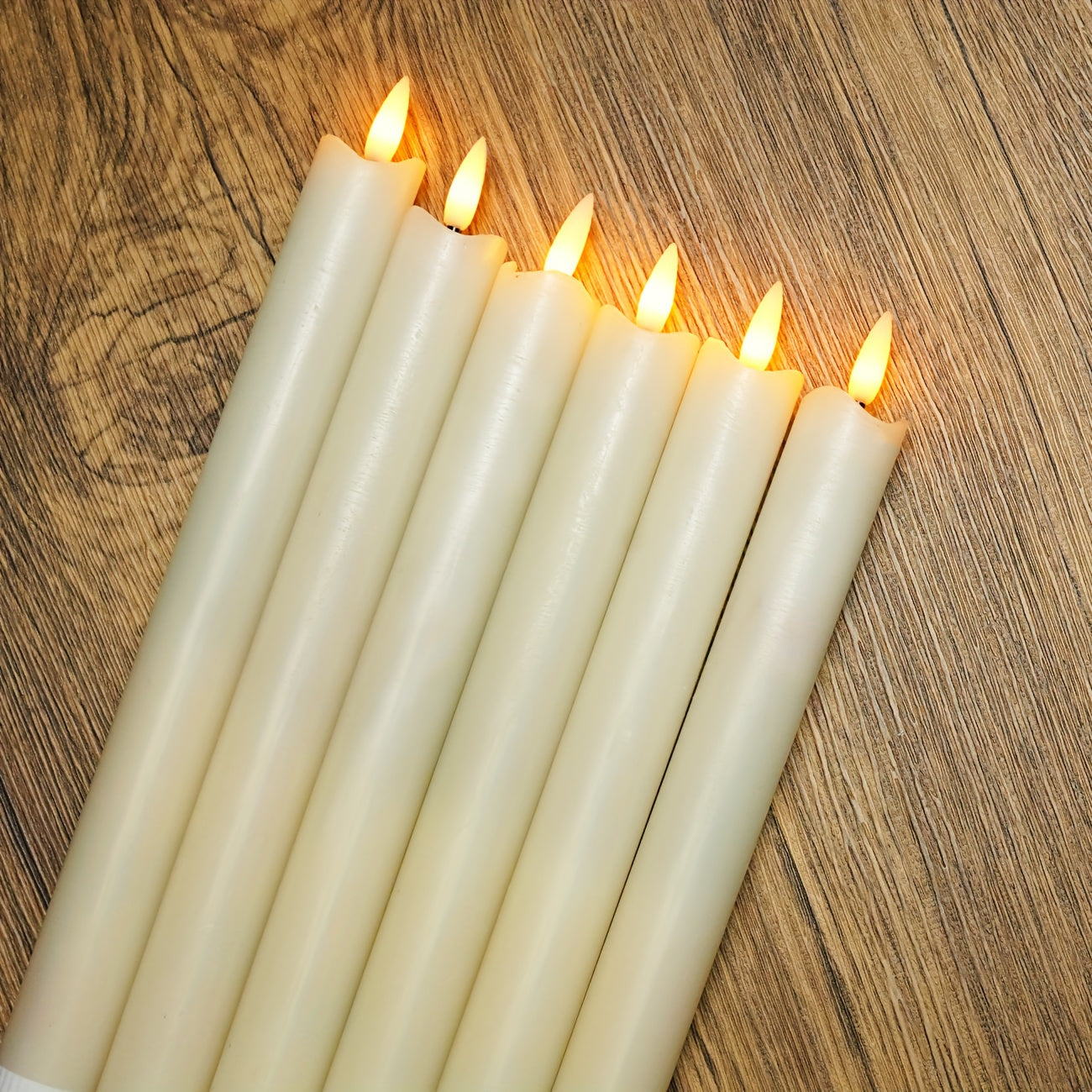CandleLuxe – 6 LED Taper Candles with Remote for Luxurious Event Lighting 3