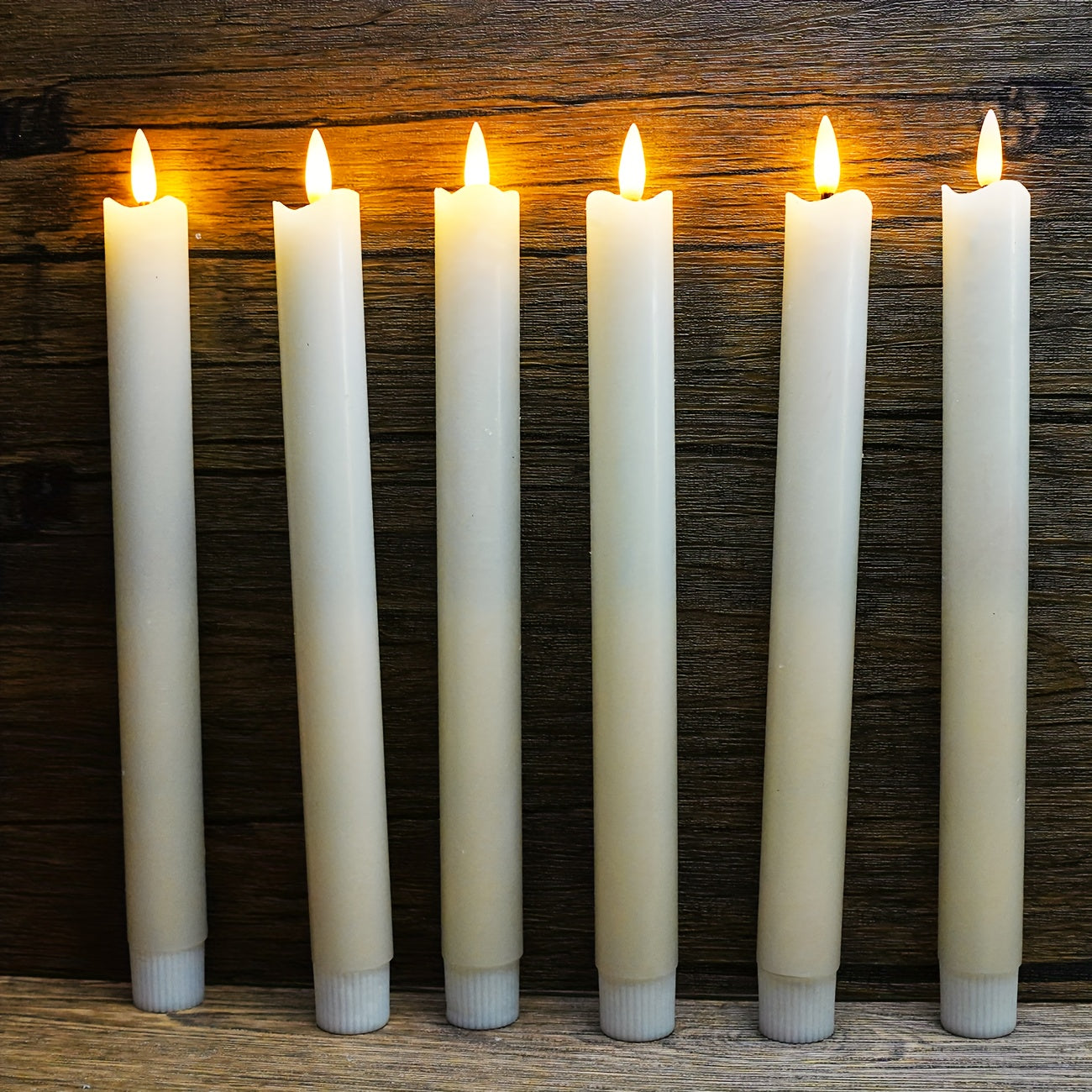 CandleLuxe – 6 LED Taper Candles with Remote for Luxurious Event Lighting 4