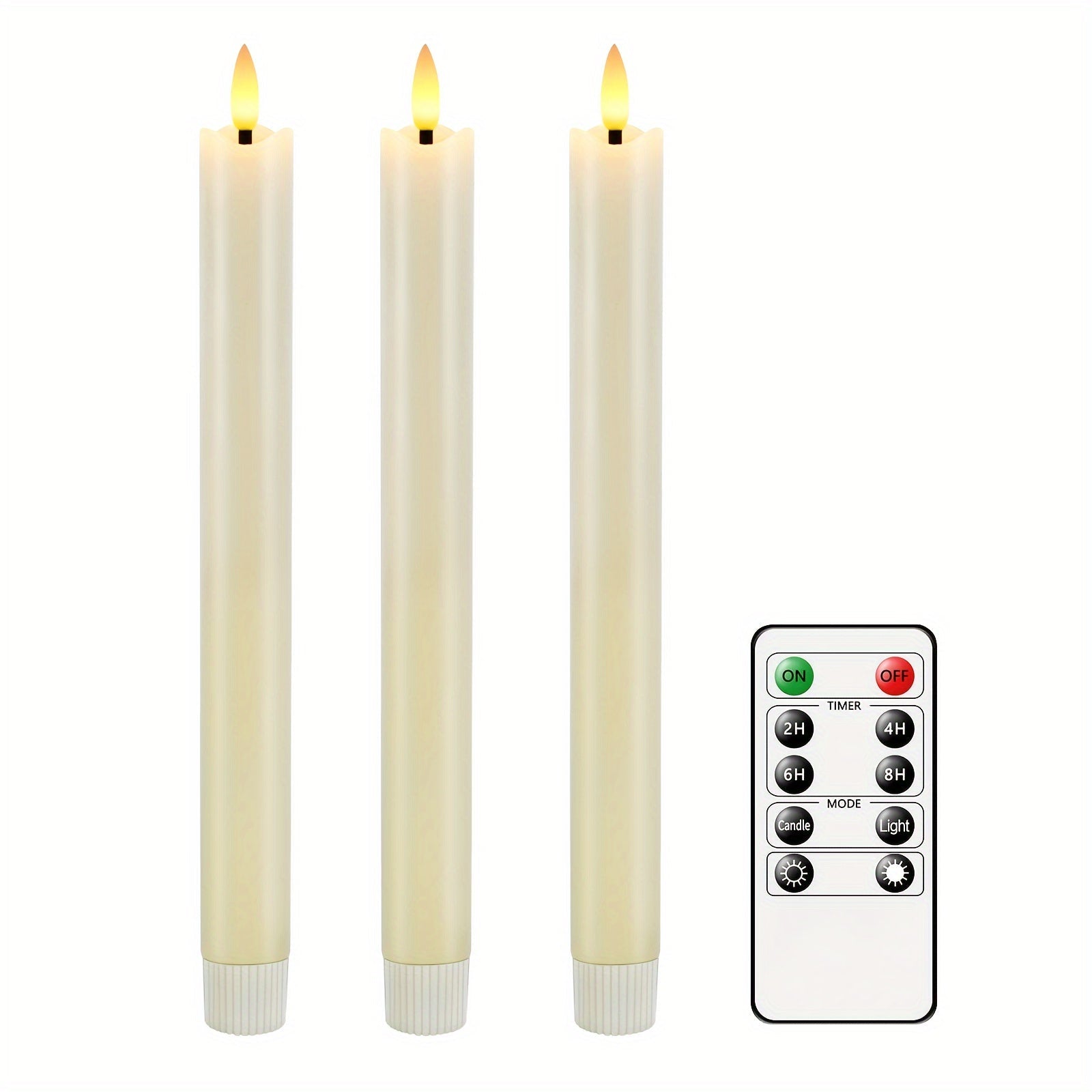 CandleLuxe – 6 LED Taper Candles with Remote for Luxurious Event Lighting 5