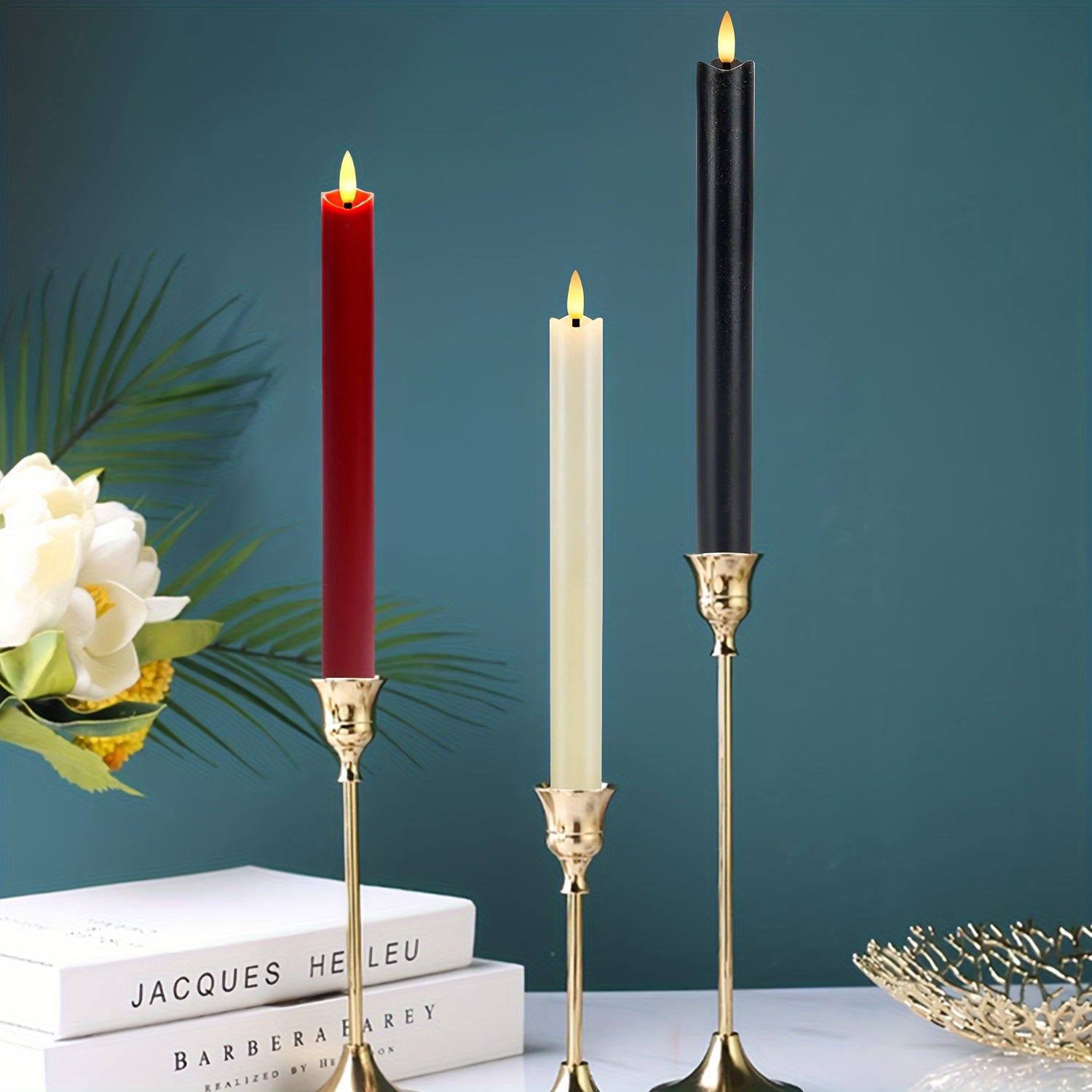 CandleLuxe – 6 LED Taper Candles with Remote for Luxurious Event Lighting 8
