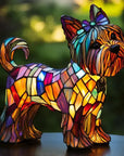 CanineGlow | Charming Colorful Tiffany Style Dog Lamp for Dog Lovers 5