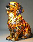 CanineGlow | Charming Colorful Tiffany Style Dog Lamp for Dog Lovers 6