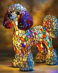 CanineGlow | Charming Colorful Tiffany Style Dog Lamp for Dog Lovers 8
