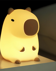 CapybaraGlow | Playful Adjustable Silicone Night Light for Relaxation 0
