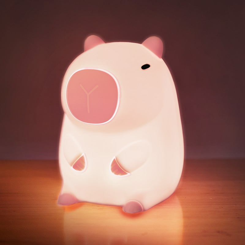 CapybaraGlow | Playful Adjustable Silicone Night Light for Relaxation 3
