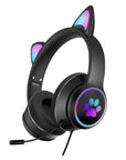 CatEarGlow | Stylish Fun Foldable LED Headset with Microphone 0