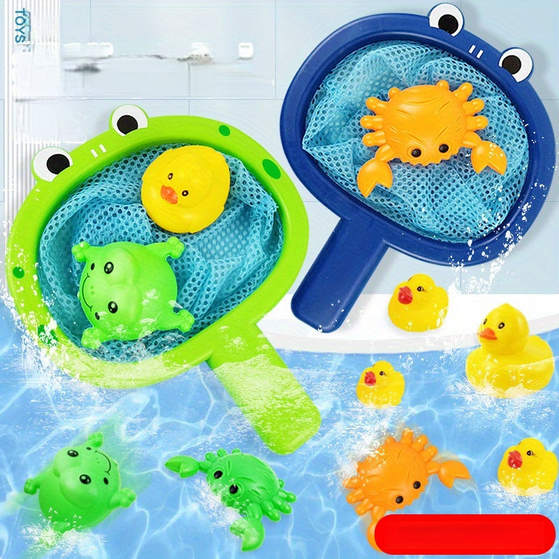 CatchiTots | Bathtub Fishing Toy Set with Net for Toddlers & Kids 2