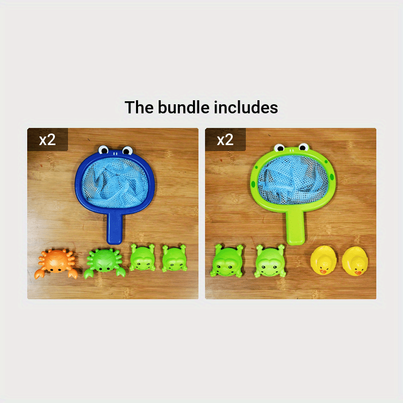 CatchiTots | Bathtub Fishing Toy Set with Net for Toddlers & Kids 5