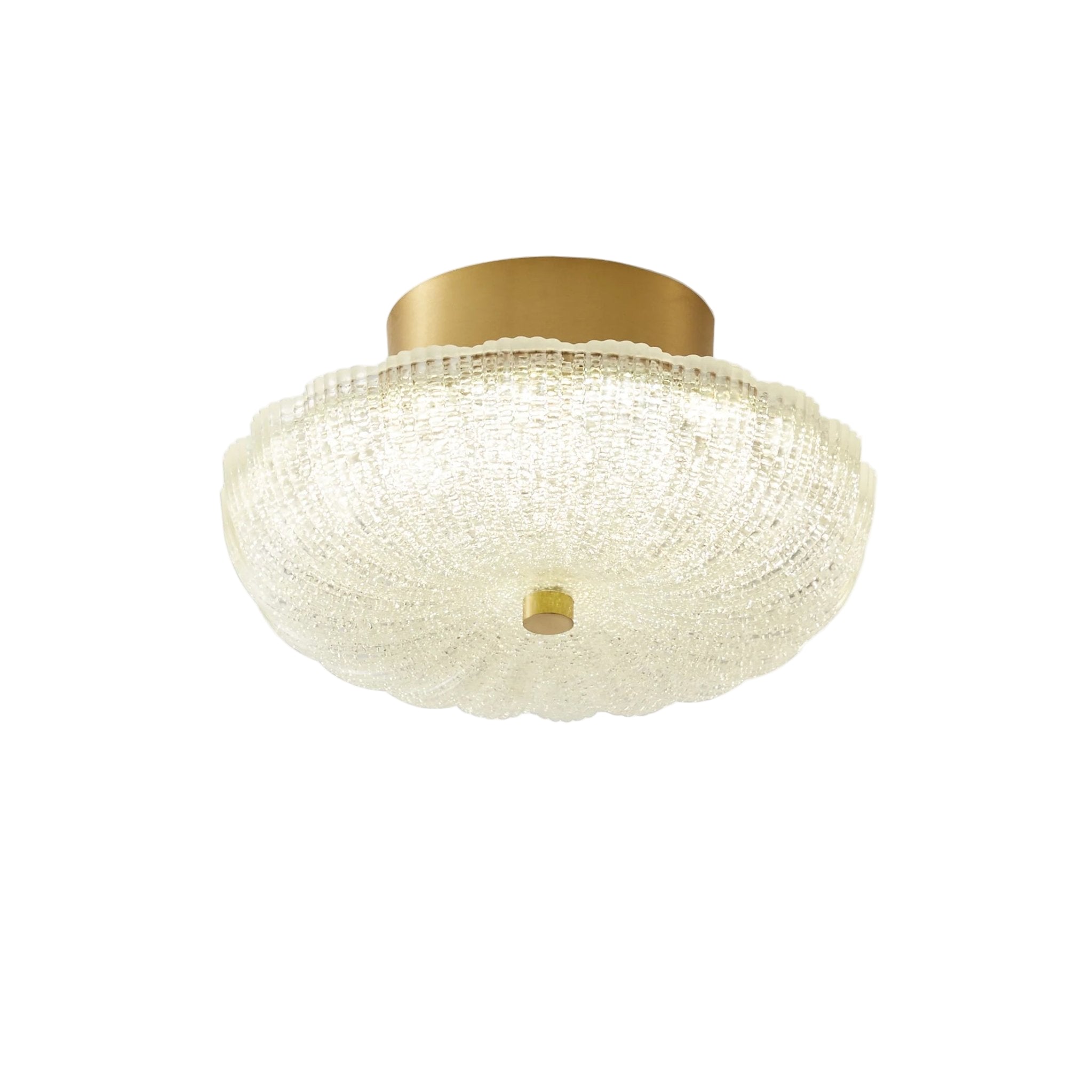 CelestiaGlow | Elegant Vintage Brass Ceiling Lamp with Crystal Diffuser 1