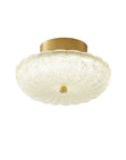 CelestiaGlow | Elegant Vintage Brass Ceiling Lamp with Crystal Diffuser 1