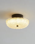 CelestiaGlow | Elegant Vintage Brass Ceiling Lamp with Crystal Diffuser 9
