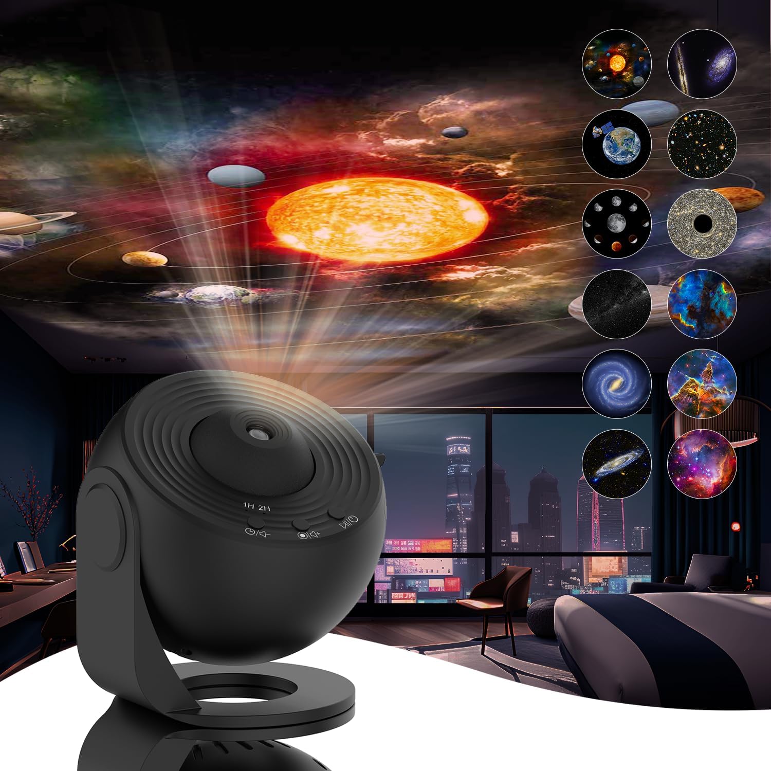 CelestialDream | Elegant HD 360° Galaxy Projector with 12 Effects 1