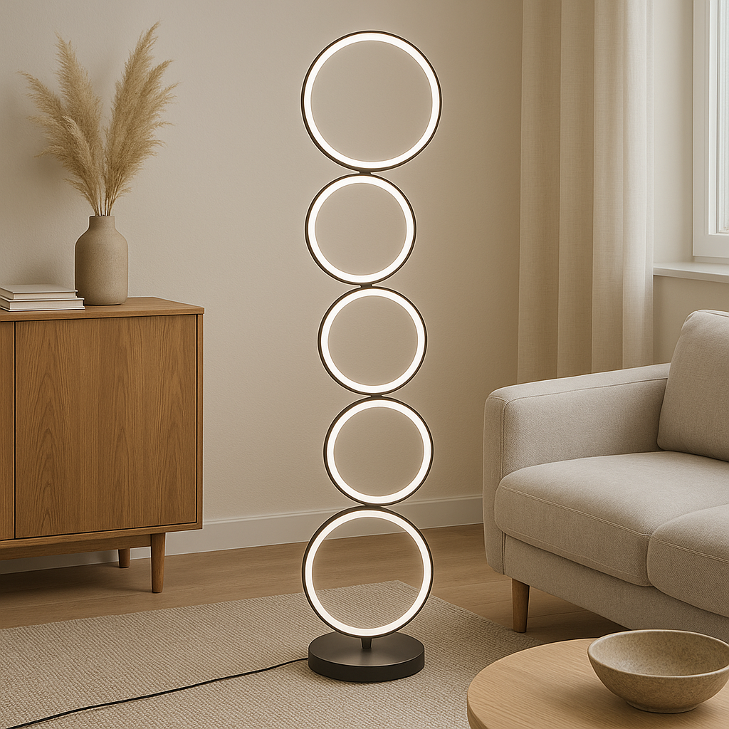 Cenyra | Circle Floor Lamp with Refined Curves 0
