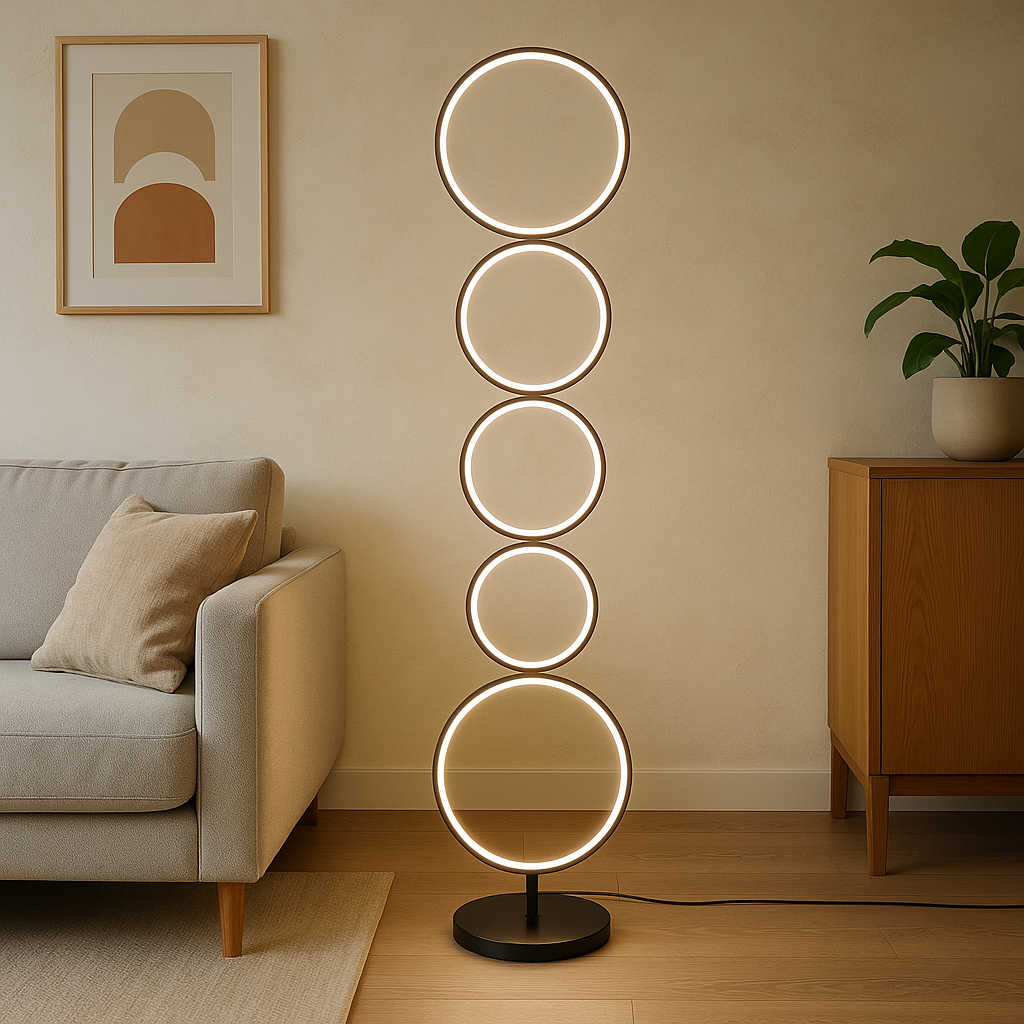 Cenyra | Circle Floor Lamp with Refined Curves 1
