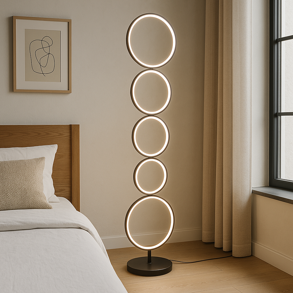 Cenyra | Circle Floor Lamp with Refined Curves 2