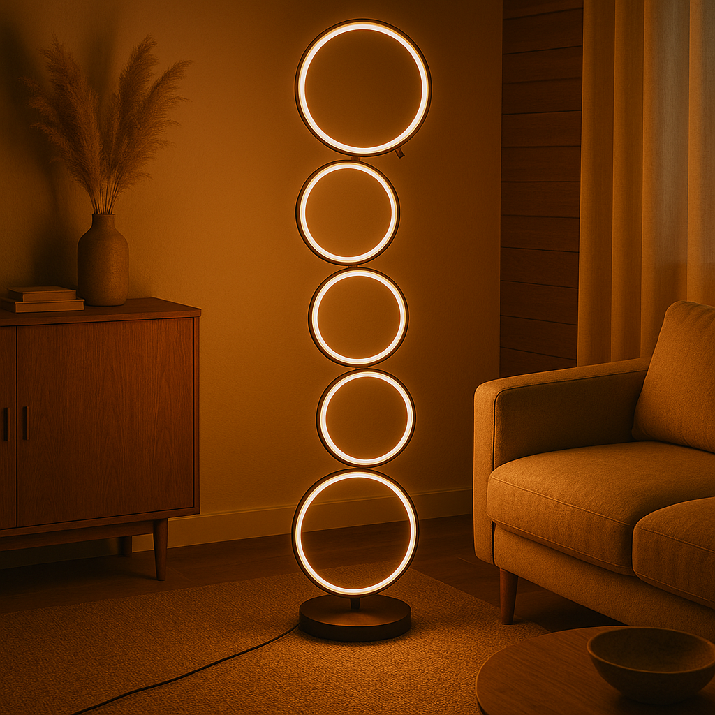 Cenyra | Circle Floor Lamp with Refined Curves 3