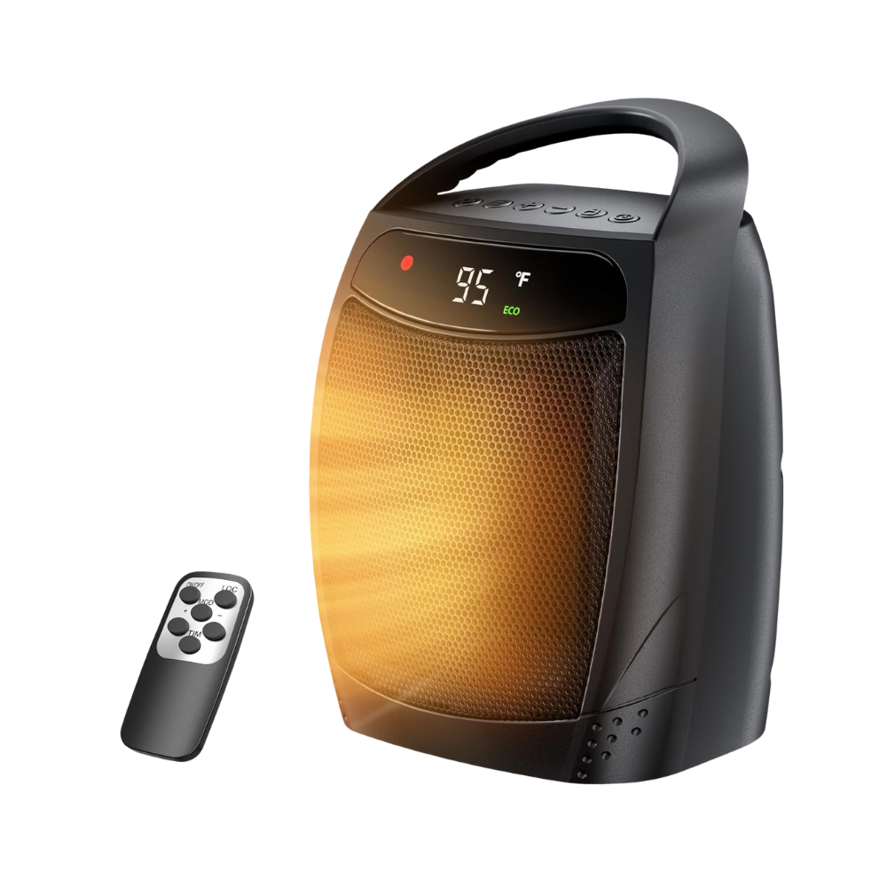 CeramiHeat | Efficient Portable Electric Ceramic Space Heater with Remote Control 4