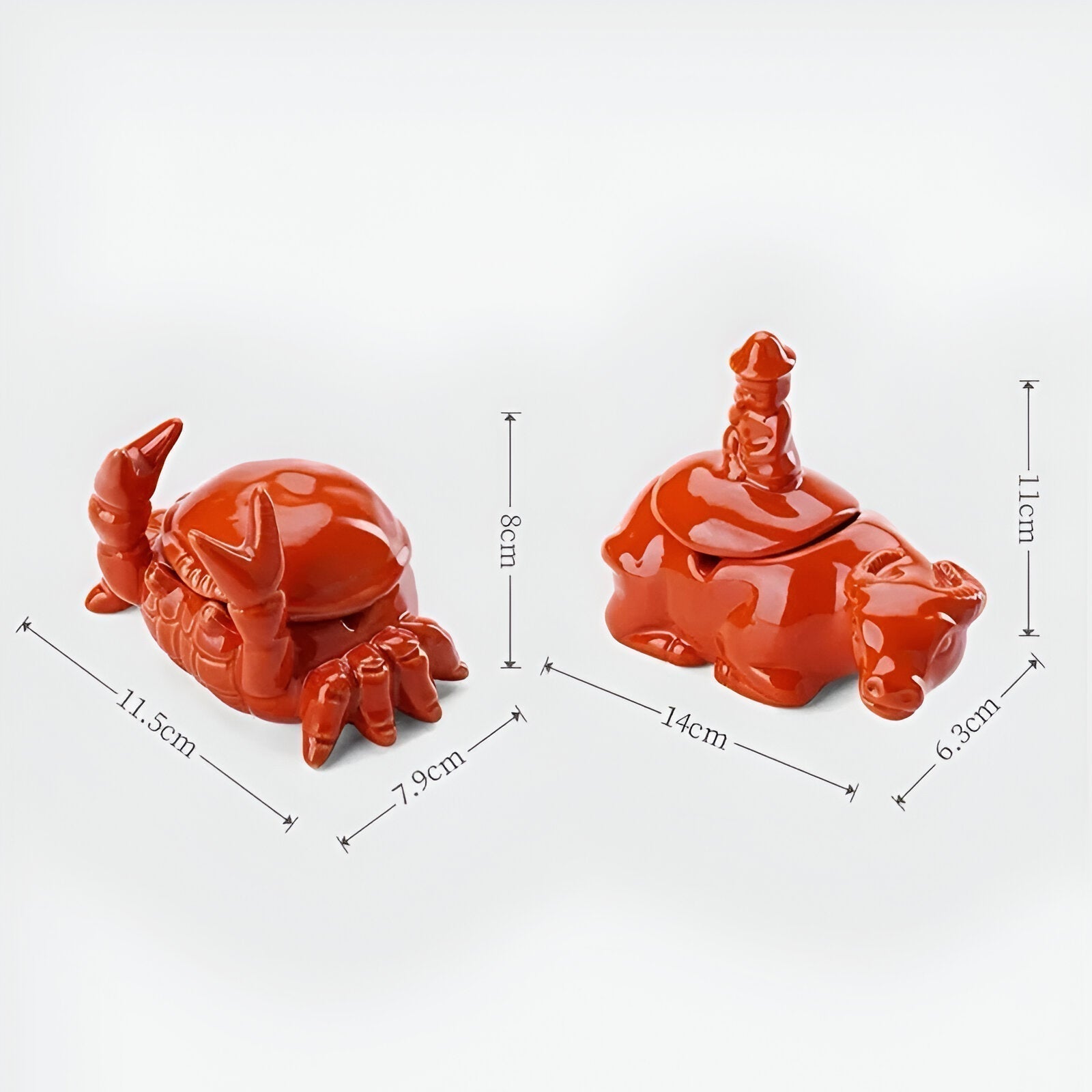 CeramiQ | Elegant Unique Crab Design Ceramic Ashtray for Stylish Décor 2