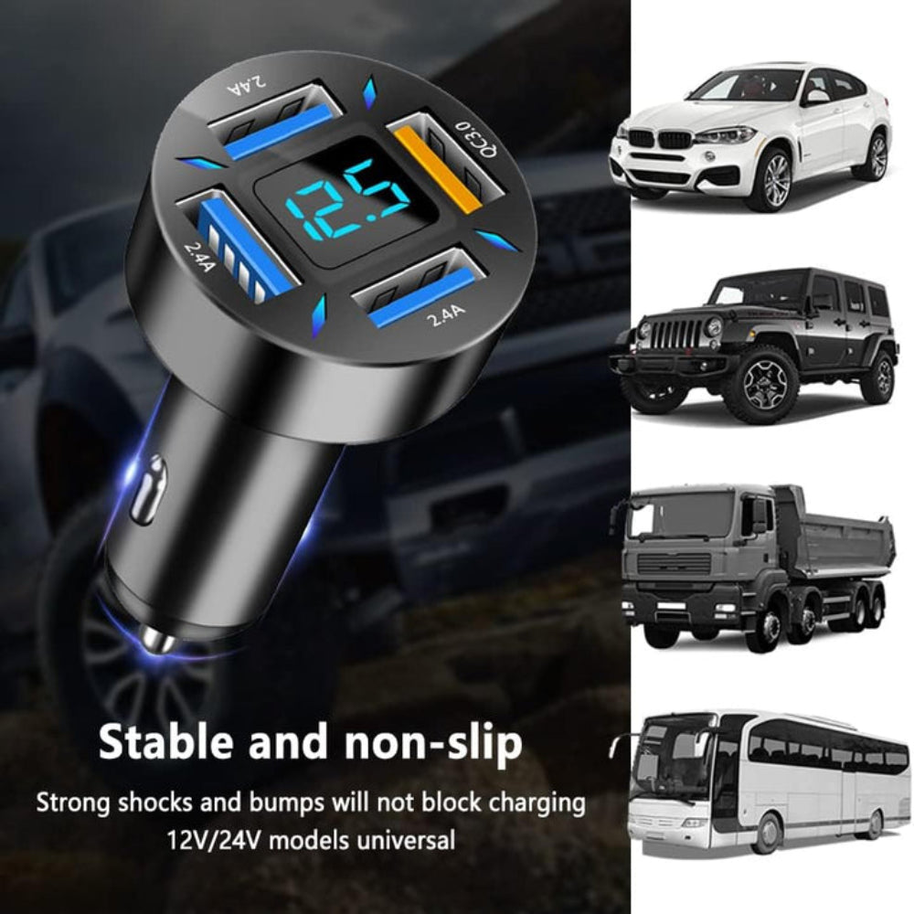ChargeMate | Multi-Port USB Car Charger Adapter for Fast Charging Devices 7