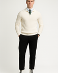 William | Elegante maglia con mezza cerniera per un comfort lussuoso e rilassato