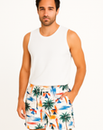 Linus | Palm Tree 3D Print Hawaiian Shorts