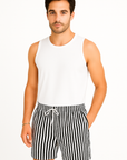 Lukas | Striped Breathable Summer Fitness Shorts