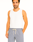 Pascal | Striped Knee-Length Shorts with Drawstring Waist