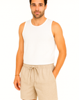 Sandro | Mid-Waist Casual Shorts with Drawstring Comfort
