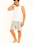 Andreas | Retro Stripe Quick-Dry Swim Shorts