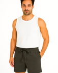 Konrad | Plus Size Men’s Drawstring Shorts with Pockets