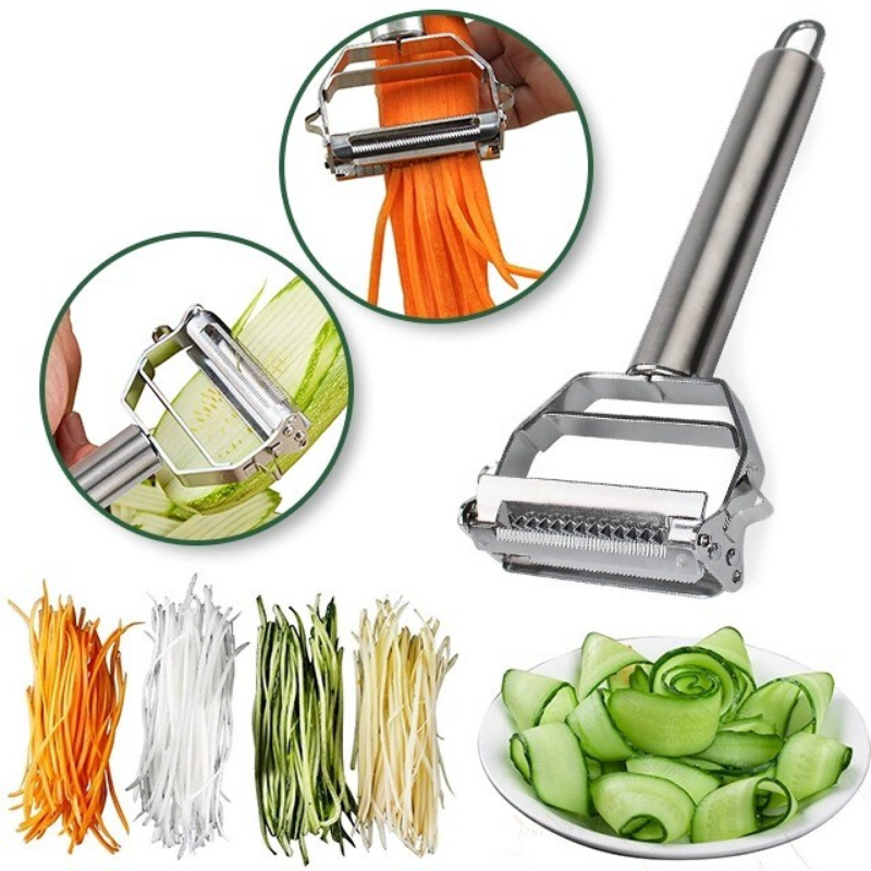 ChefPro | Multi-Functional Stainless Steel Vegetable Slicer & Julienne Cutter 0
