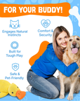ChewNest | Plush Duck Toy for Dogs – Soft, Squeaky & Durable 3