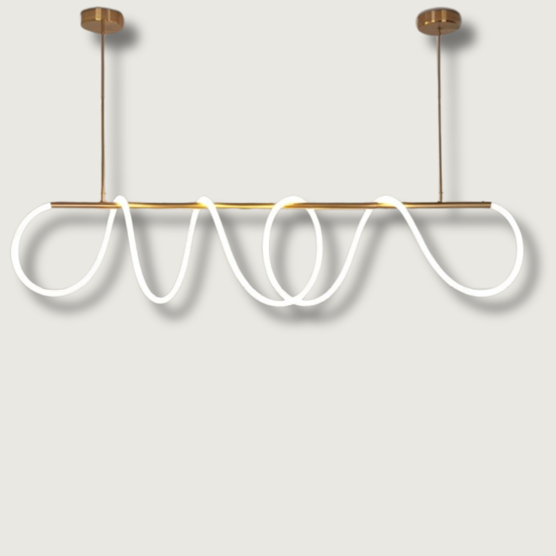 Chic LED Hanging Light – Modern Pendant Lighting in Aluminum and Silicone with Flexible Lengths 1