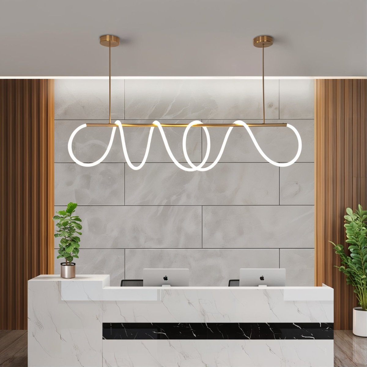Chic LED Hanging Light – Modern Pendant Lighting in Aluminum and Silicone with Flexible Lengths 4