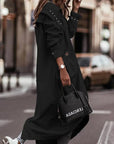 Chic Long Waterproof Coat for Women – Lightweight Rain Coat with Flattering Longline Design 2