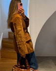 Chic Women's Suede Coat with Belt and Long Sleeves – Stylish Single-Breasted Jacket for Autumn 3