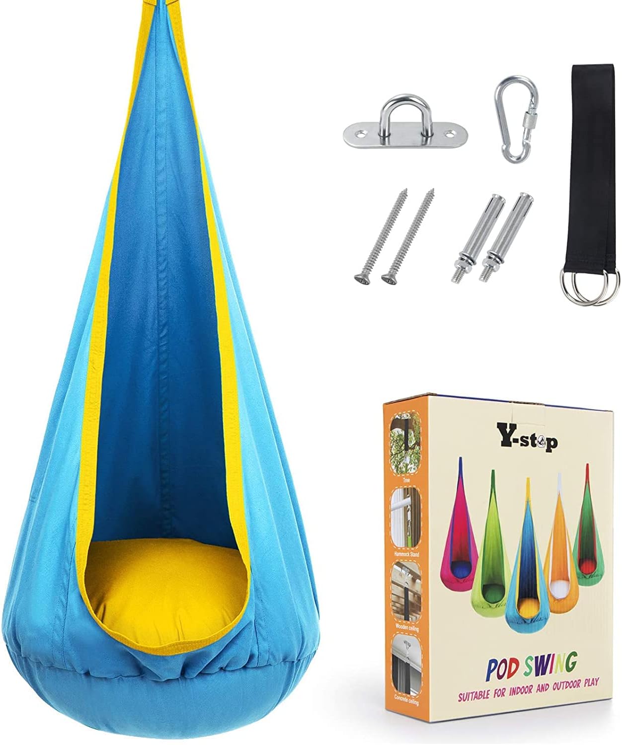 Children's Hanging Chair CocoonNest - Cozy Inflatable for Indoor &amp; Outdoor Fun! 6