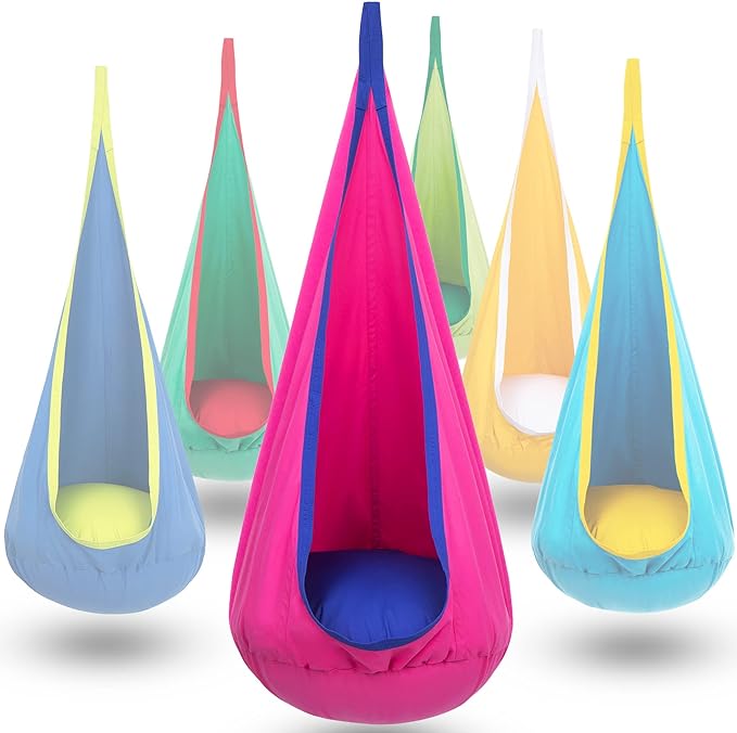Children's Hanging Chair CocoonNest - Cozy Inflatable for Indoor &amp; Outdoor Fun! 8