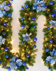 Christmas Garland | Elegant Rattan Banner with LED Lighting 2