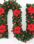 Christmas Garland | Elegant Rattan Banner with LED Lighting 6